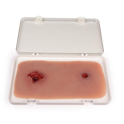 Erler-Zimmer Leg Bullet Wound Moulage with Bleeding Function